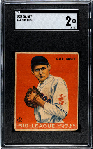 Guy Bush 1933 Goudey #67 SGC 2