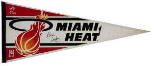 Kevin Loughery Autographed 90's Miami Heat Vintage Full Size Pennant Banner