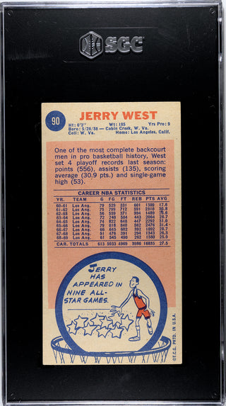 Jerry West 1969-70 Topps #90 SGC 4
