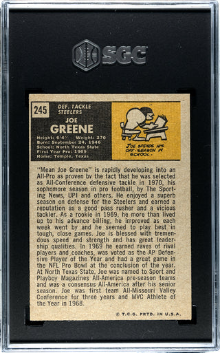 Joe Greene 1971 Topps #245 SGC 6