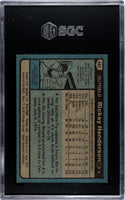 Rickey Henderson 1980 Topps Card #482 SGC 7