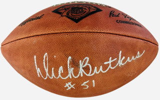 Dick Butkus Autographed Official 75th Anniversary NFL Football (JSA)