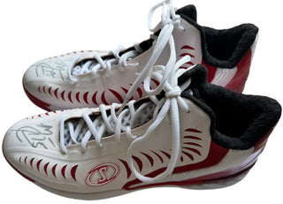 Mario Chalmers Autographed Game Used Spalding Basketball Sneakers (JSA)