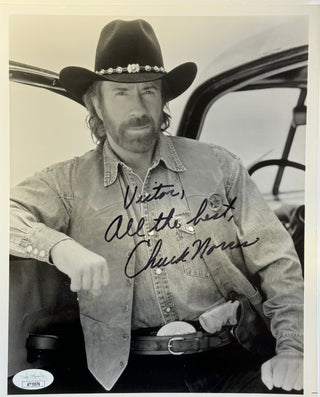 Chuck Norris Autographed 8x10 Celebrity Photo (JSA)