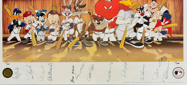 1995 "3000 Hit Club" Autographed Looney Tunes Lithograph LE 111/300
