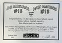 Joe Montana & Dan Marino Signed Super Bowl XIX Official Football LE/500 (Mtd Mem)