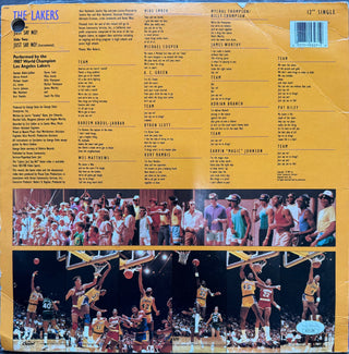 Pat Riley Signed L.A. Lakers 1987 World Champs - Just Say No! Original Vinyl Album (JSA)
