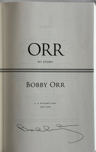 Bobby Orr Autographed Orr My Story Book