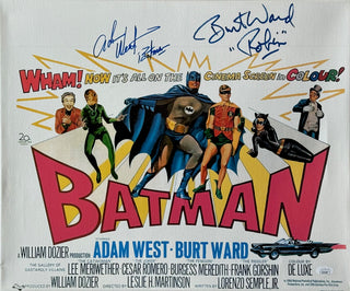 Adam West & Burt Ward Autographed "Batman" Canvas (JSA)