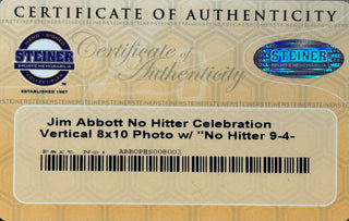 Jim Abbott Autographed 8x10 Framed Baseball Photo (MLB/Steiner)