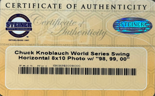 Chuck Knoblauch Autographed 8x10 Framed Baseball Photo (MLB/Steiner)