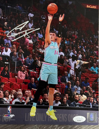Tyler Herro Autographed Shooting 8x10 Basketball Photo (JSA)