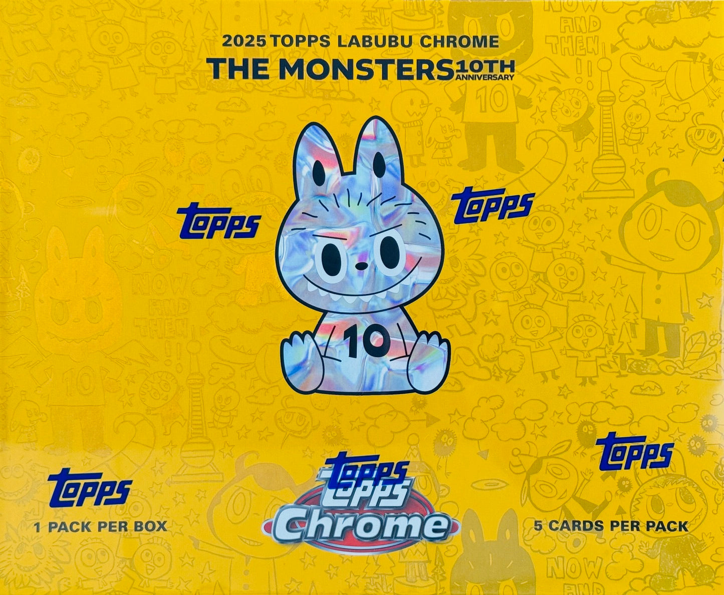 その他 2025 Topps Chrome Labubu 1box 2025 Topps Labubu Chrome® 10th Anniversary - Hobby Box
