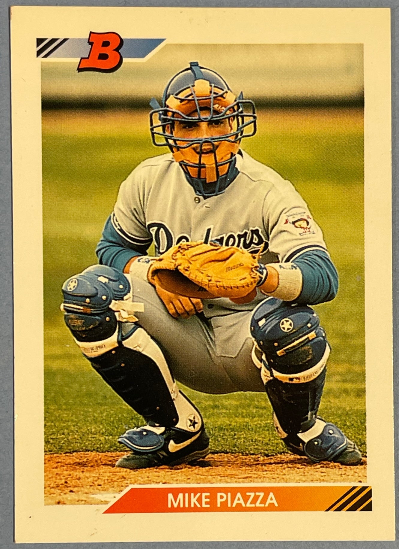 Mike Piazza baseball card (Los Angeles Dodgers New York