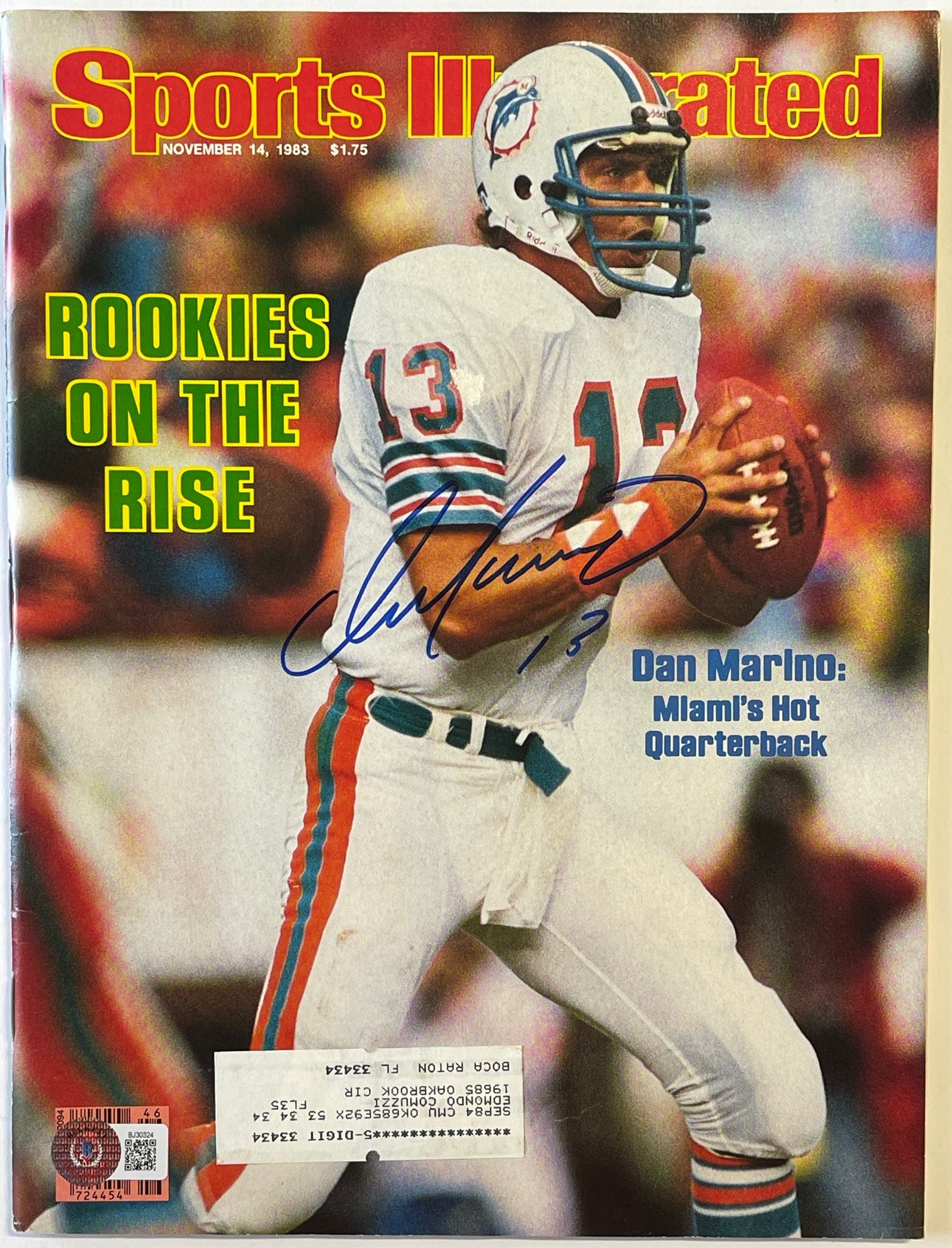 Miami Dolphins Qb Dan Marino Sports Illustrated Cover by Sports