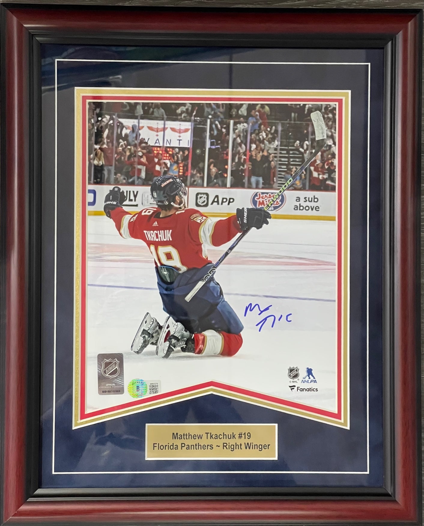 Matthew Tkachuk Florida Panthers Autographed Fanatics Authentic