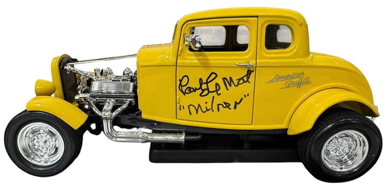 Paul Le Mat Signed American Graffiti 1932 Ford Coupe 1:18 Scale