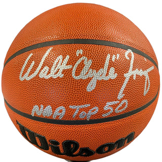 Walt Clyde Frazier "NBA Top 50" Autographed Wilson Basketball (JSA)