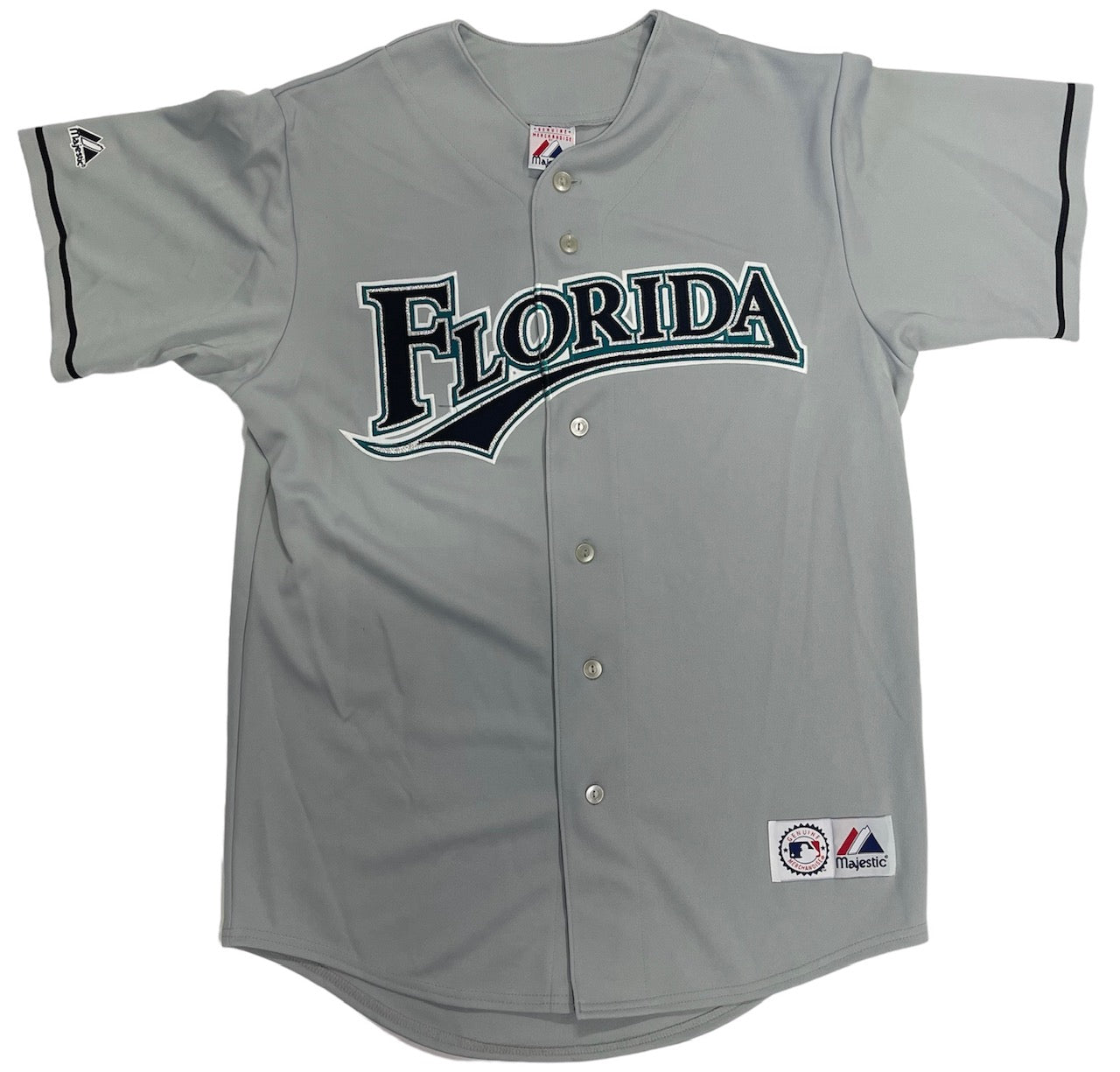 Florida Marlins unsigned Authentic Majestic Gray Jersey