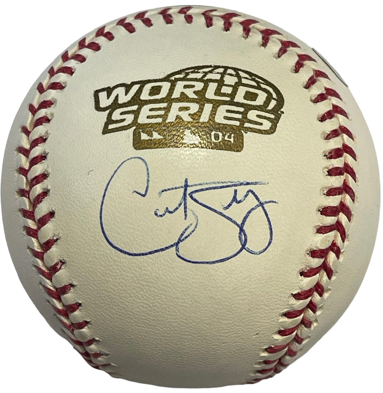 Lot Detail - Curt Schilling Autographed 2004 Boston Red Sox World