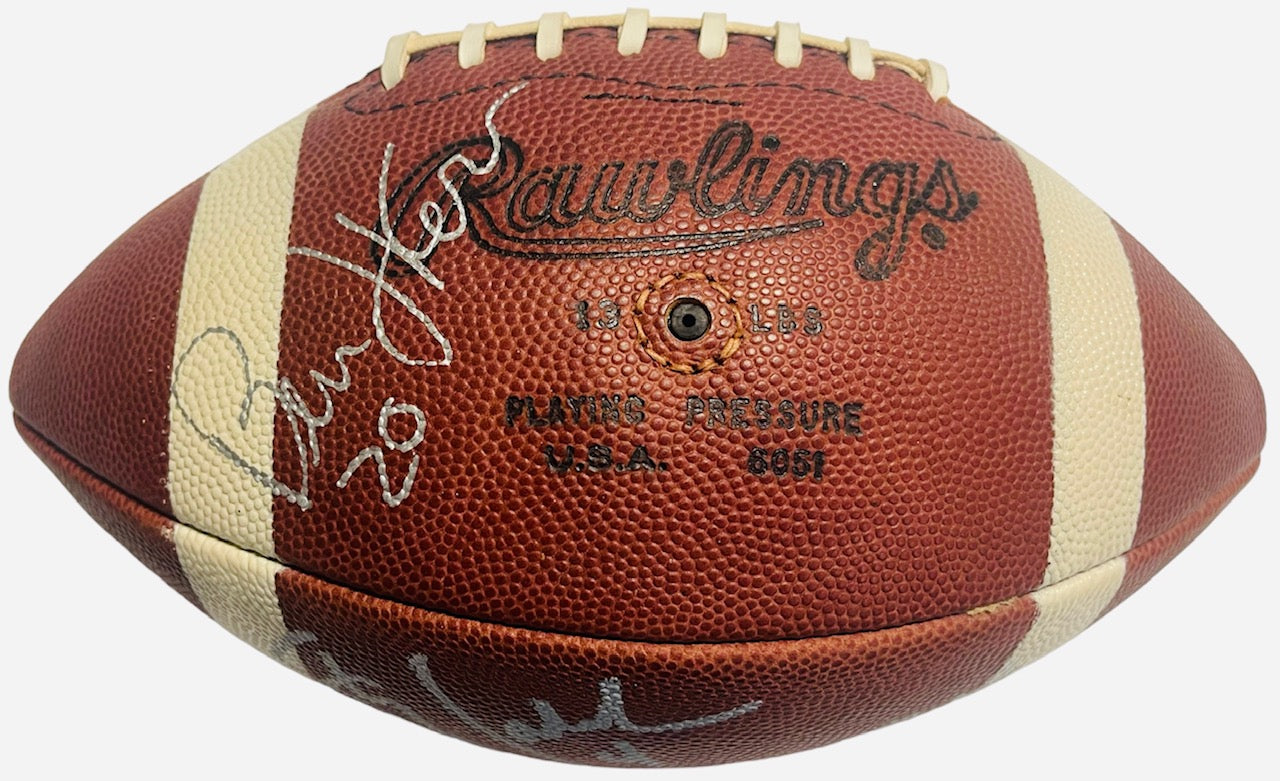 Bernie Kosar Steve Walsh Gino Torretta signed Rawlings Official Interc