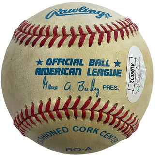 Jim Catfish Hunter Autographed Official American League Baseball (JSA)