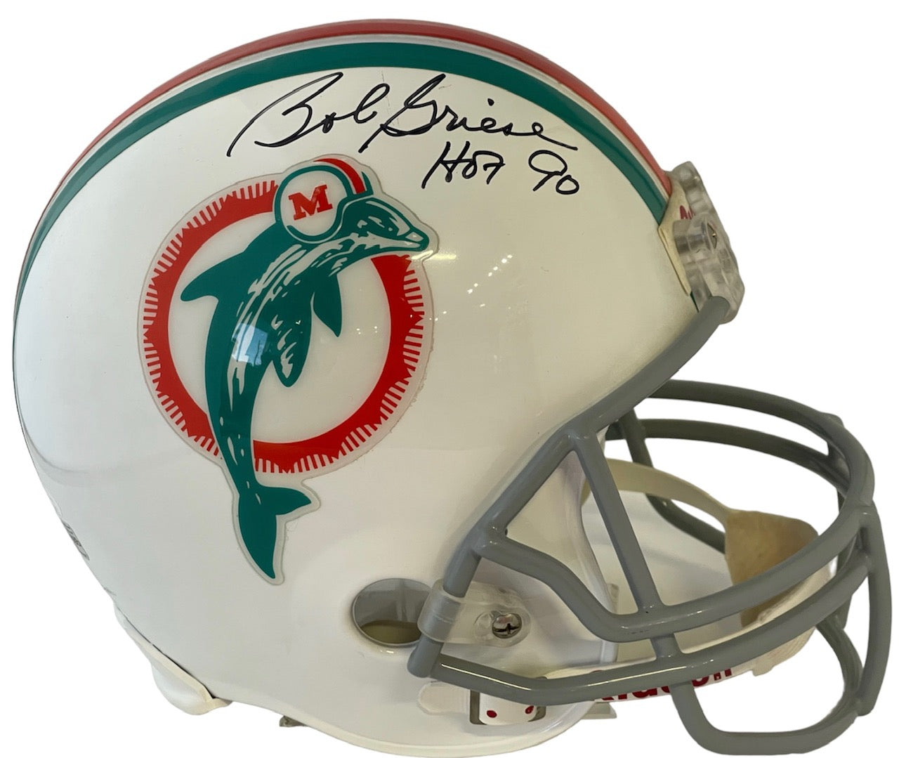 Bob Griese Autographed Miami Dolphins Eclipse Black Full Size Replica Speed  Helmet Beckett BAS QR Stock #194063 - Mill Creek Sports