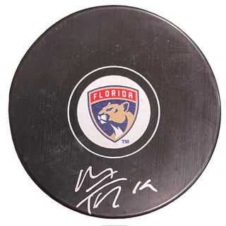 Matthew Tkachuk Autographed Florida Panthers Logo Puck