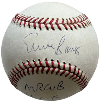 Ernie Banks "Mr. Cub" Autographed Official Major League Baseball (JSA)