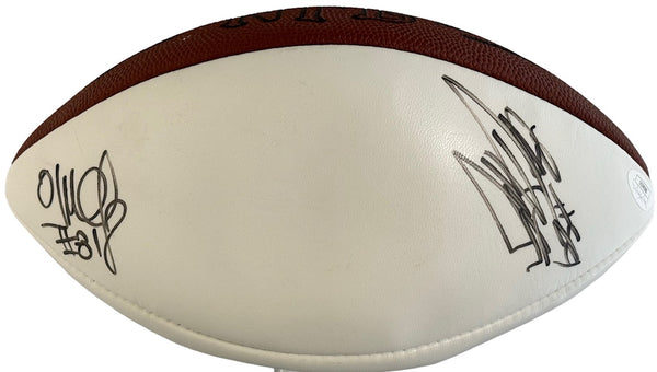 1997 Miami Dolphins Autographed Wilson White Panel Football (JSA)