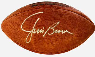 Jim Brown Autographed Official Wilson NFL Football (Beckett)
