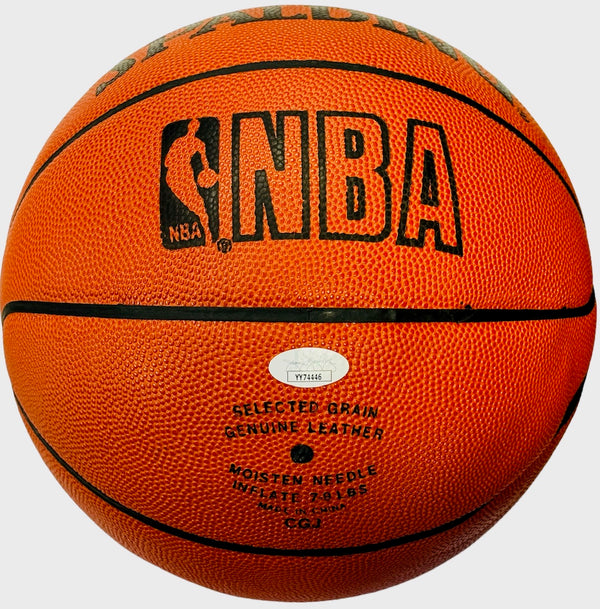 Wilt Chamberlain Autographed Spalding Leather Game Basketball (JSA)