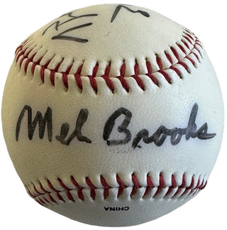 Mel Brooks & Ann Bancroft Signed Official League Baseball (Beckett)