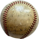1942 New York Giants Team Signed Official National League Baseball (Beckett)