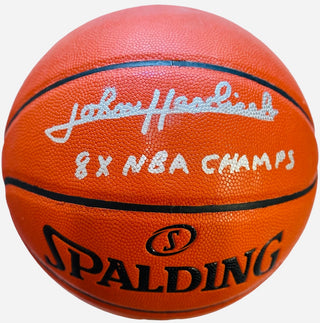 John Havlicek 8x NBA Champs Autographed Spalding Basketball