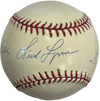 Jim Rice Fred Lynn Dwight Evans Autographed Official Major League Baseball