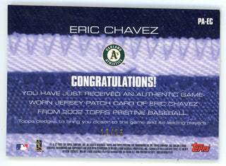 Eric Chavez 2002 Upper Deck Pristine Jersey Card #PA-EC