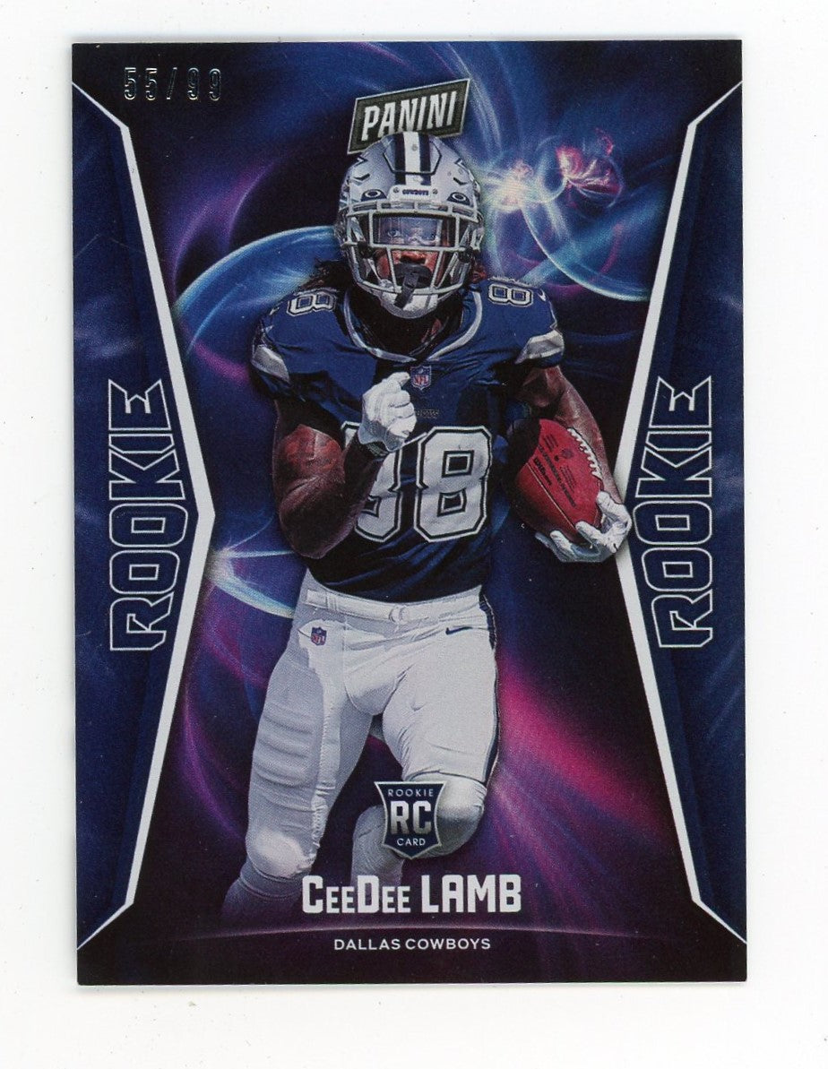 Cee Dee LAMB 2020 PANINI PLAYER OF THE DAY RC ROOKIE #61 Dallas Cowboys