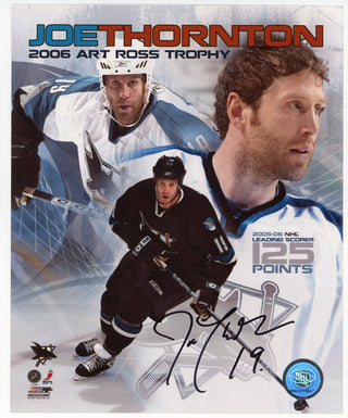 Joe Thornton Autographed 8x10 Photo