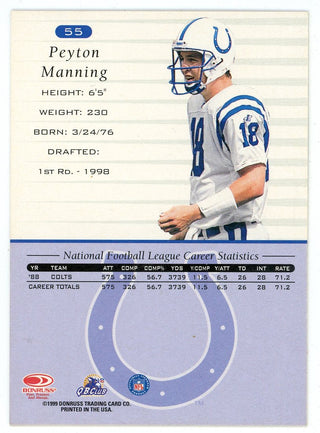 Peyton Manning 1999 Donruss Card #55