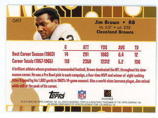 Jim Brown 2005 Topps Golden Greats #GA7