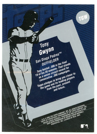 Tony Gwynn 2004 Topps Bat Relic #TGW