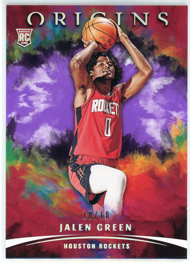 Jalen Green Autographed Houston Custom Red Basketball Jersey - JSA