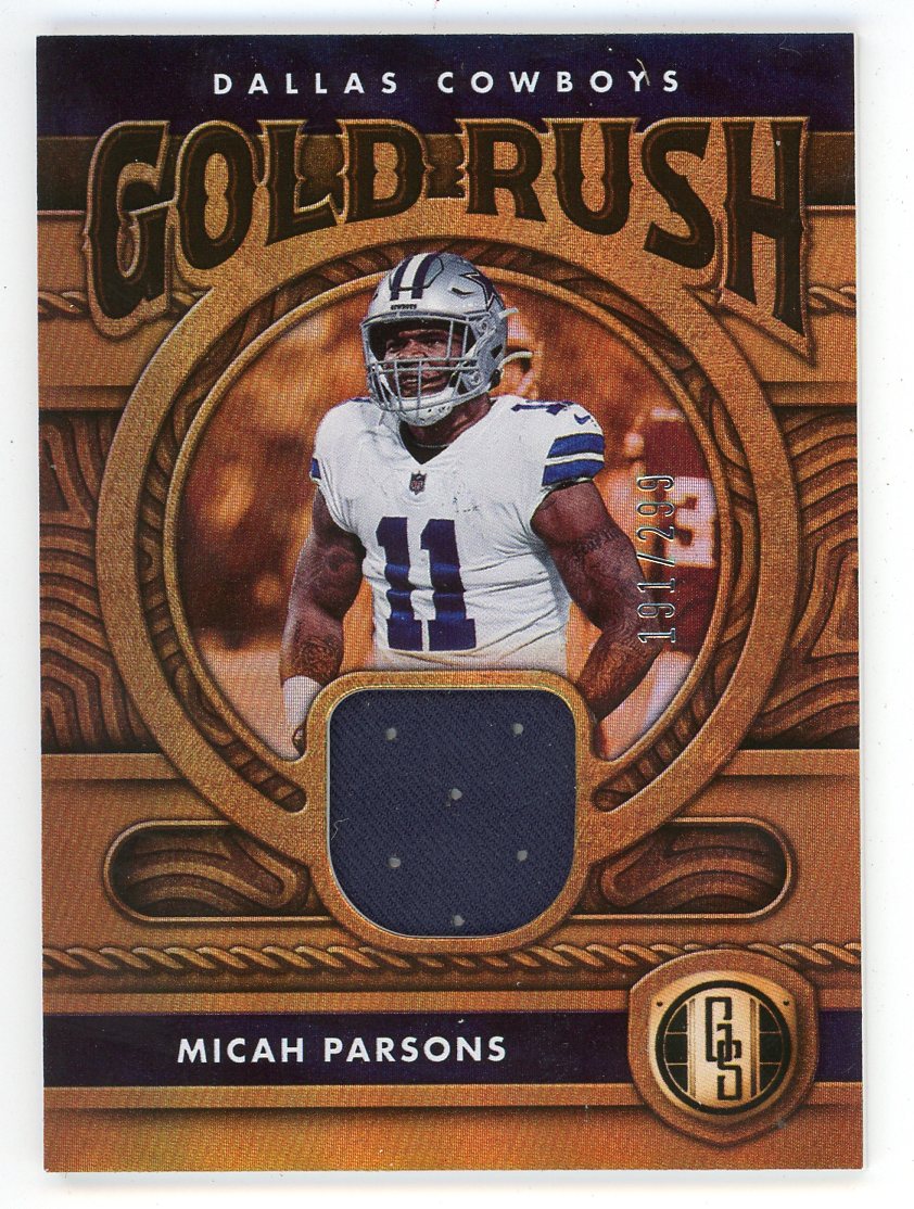 Micah Parsons 2022 Panini Gold Standard Patch Relic #GR-MPA
