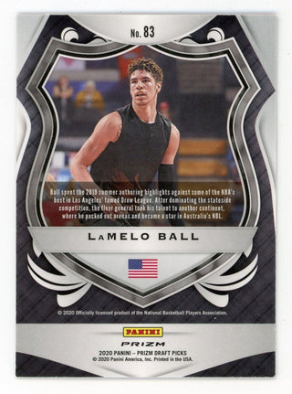 LaMelo Ball 2020 Panini Red and Black Crusade #83 Card
