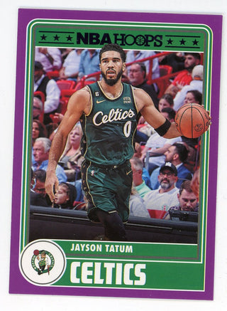Jayson Tatum 2023-24 Panini Hoops Purple #287