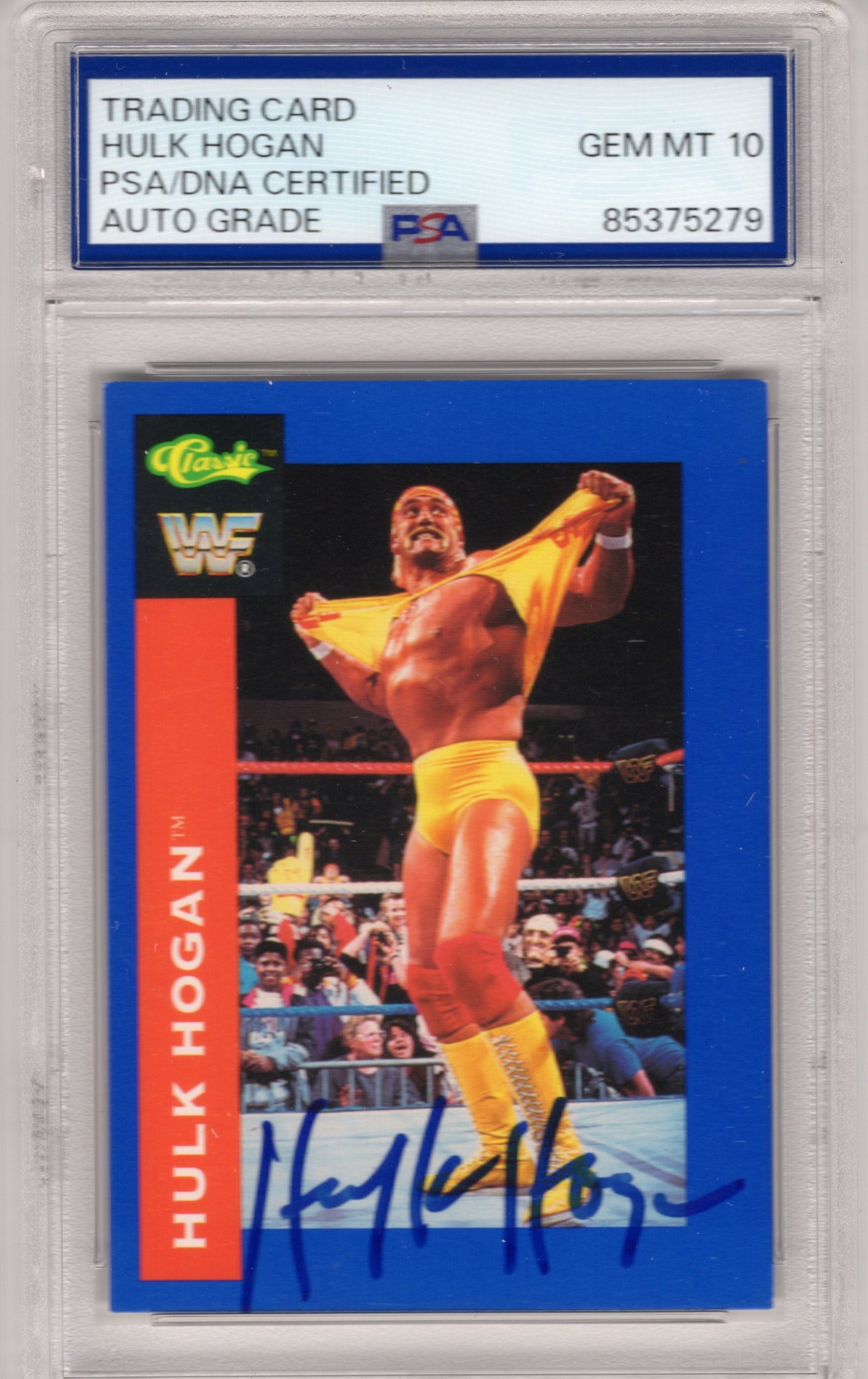 Carte à Collectionner Hulk Hogan - WWF Merlin 1991 N°1 - Édition Allemande - Très Bon État