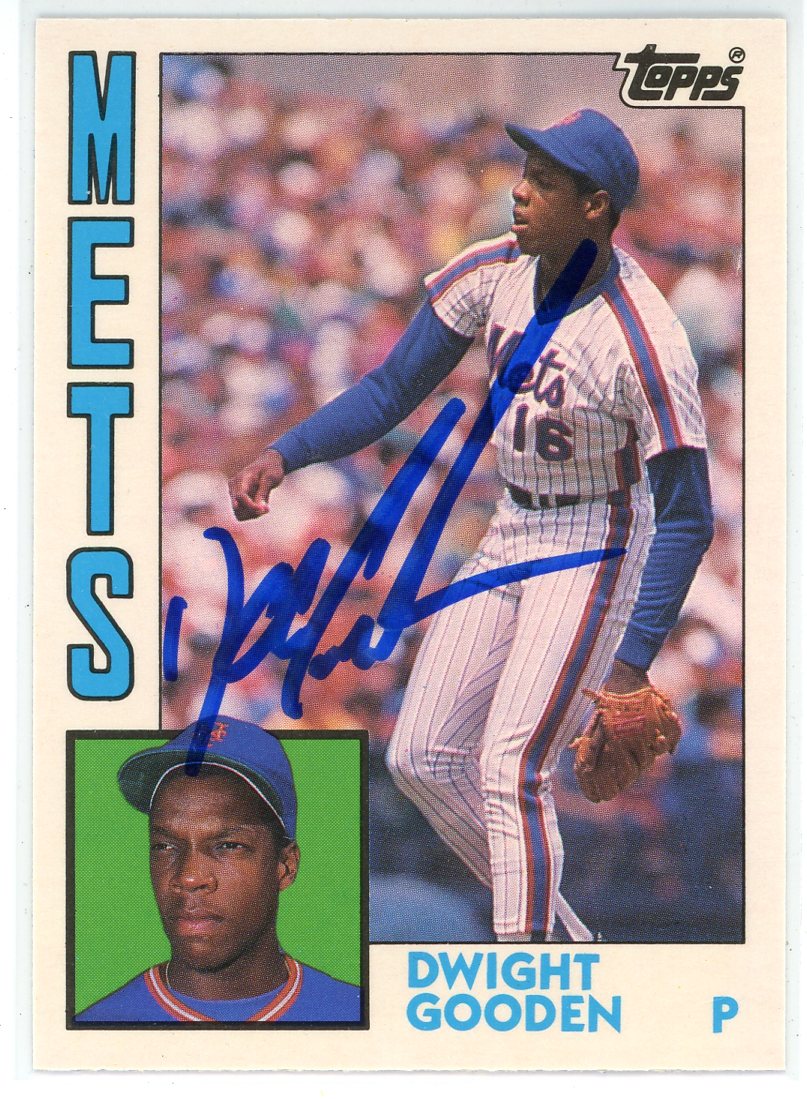 Dwight Gooden autographed card