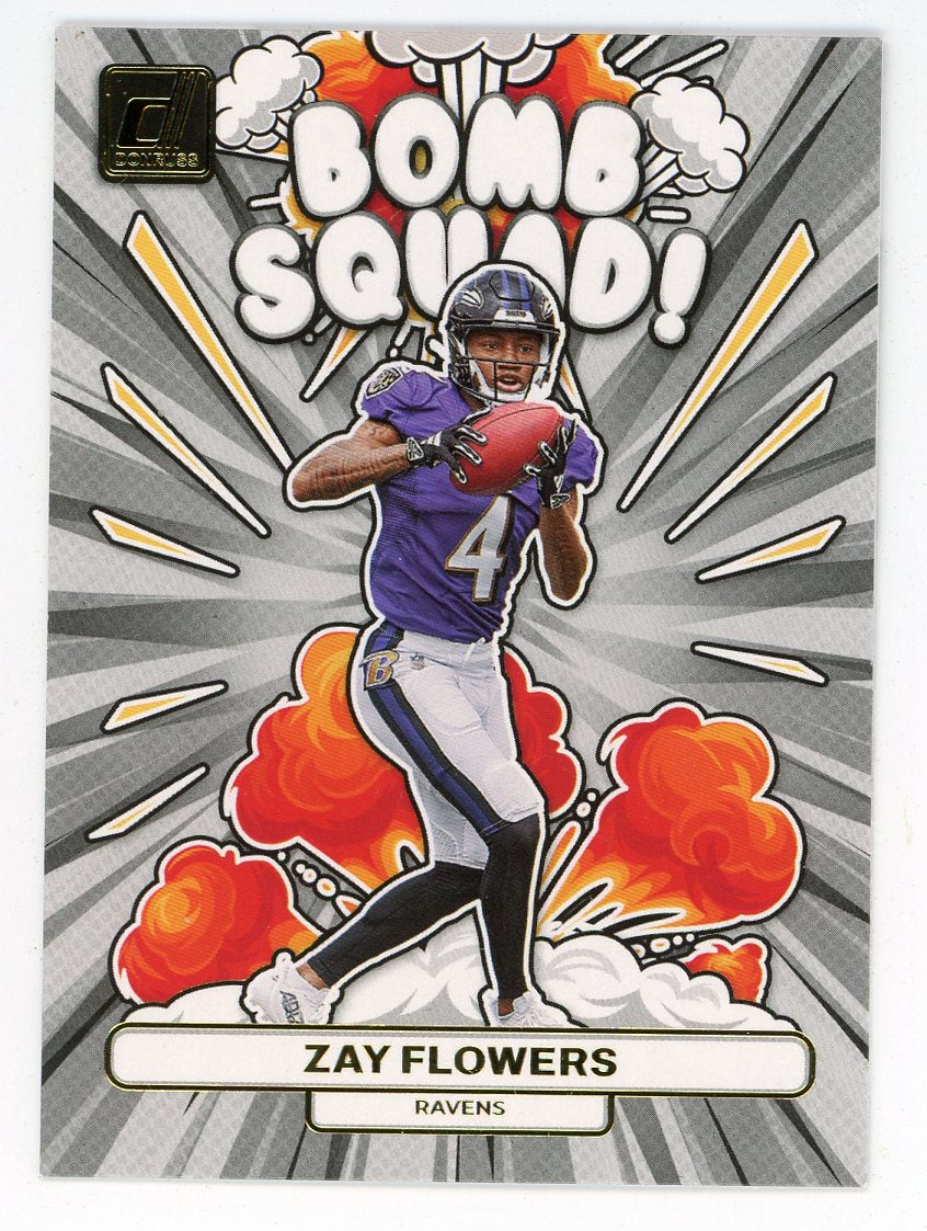 Zay Flowers 2023 Panini Donruss Bomb Squad #BS-12 | Hollywood
