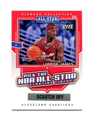 Lebron James 2004 Upper Deck Diamond Collection All-Star Lineup #AS2 Card